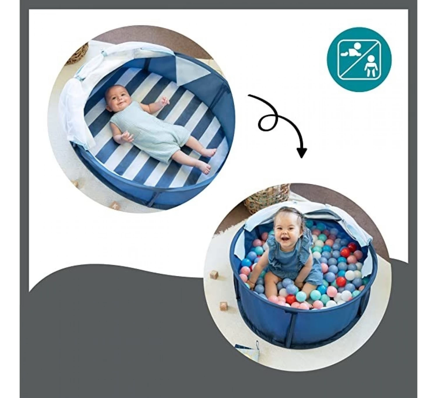 BabyMoov Tent Anti-UV 2 In 1 2 BabyMoov Tent Anti-UV 2 In 1 - Afbeelding 2