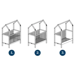 My First House Bedbank 60x120 - Naturel 7 My First House Bedbank 60x120 - Naturel -Babyproducten bopita my first house bedbank 60x120 naturel 3