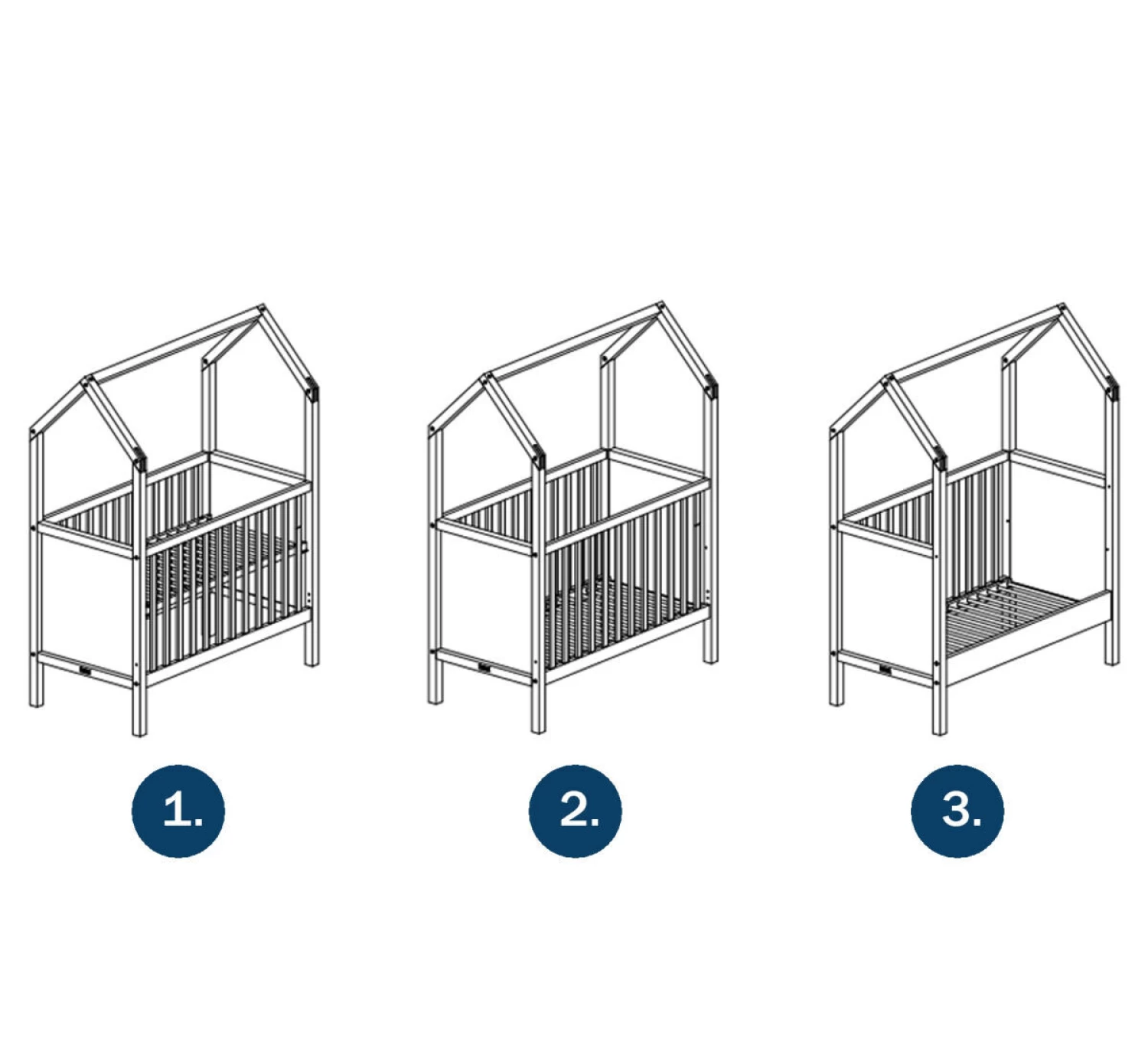 My First House Bedbank 60x120 - Naturel 4 My First House Bedbank 60x120 - Naturel - Afbeelding 4