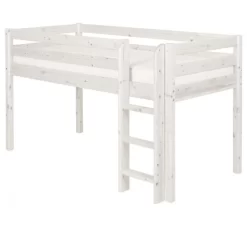 Classic Halfhoog Bed Met Rechte Ladder