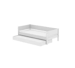 White Daybed Met Logeerbed Wit 200cm