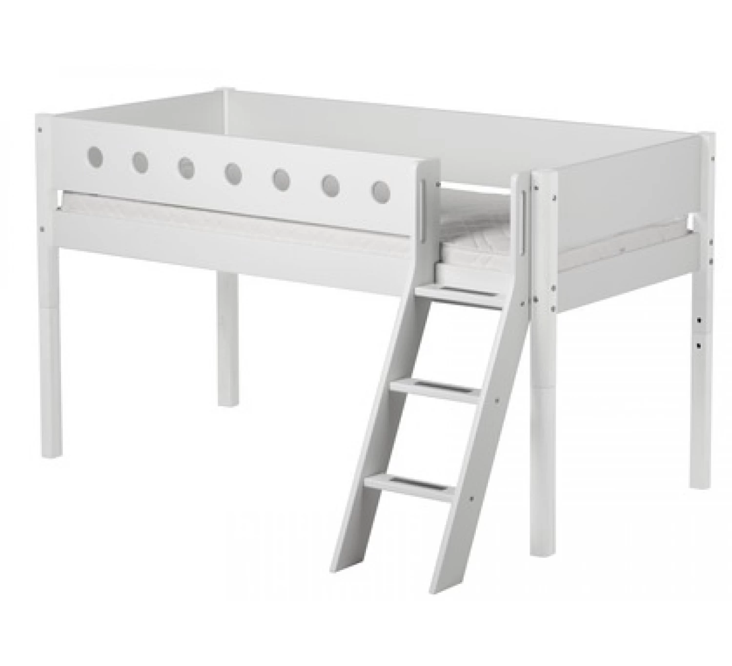 White Halfhoogslaper - Wit 1 White Halfhoogslaper - Wit