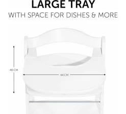 HAUCK Alpha Click Tray - White -Babyproducten hauck alpha click tray white 2