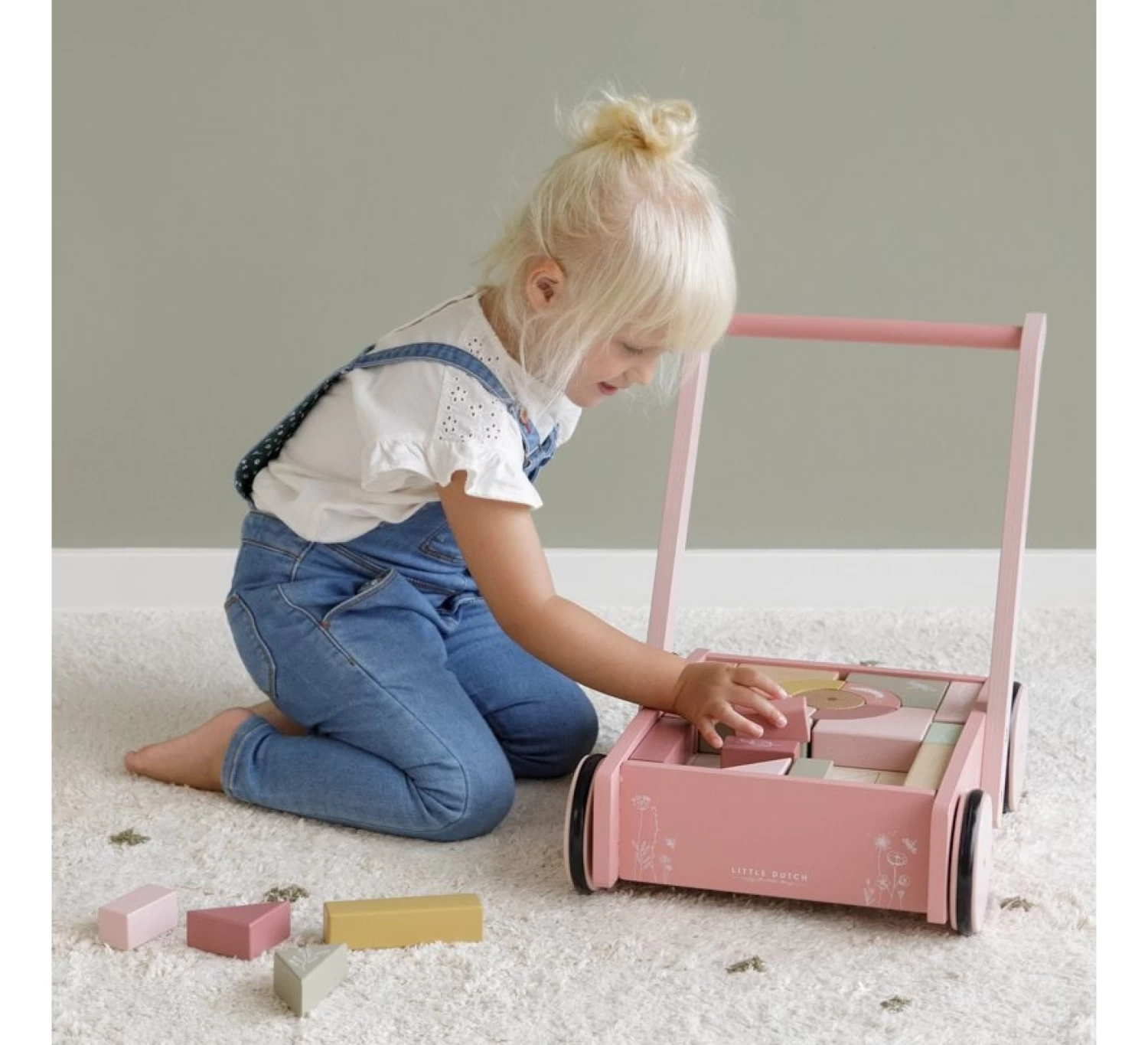 Little Dutch Blokkenkar Wild Flowers 2 Little Dutch Blokkenkar Wild Flowers - Afbeelding 2