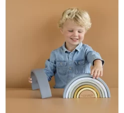 Little Dutch Regenboog Stapelaar - Blue -Babyproducten little dutch regenboog stapelaar blue 2