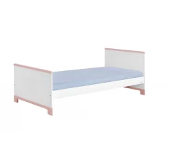 Mini Bed 90 X 200 Cm Wit/roze