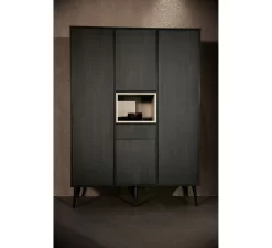 3-deurskast Cocoon XL - Eboni -Babyproducten quax 3 deurskast cocoon xl eboni 2