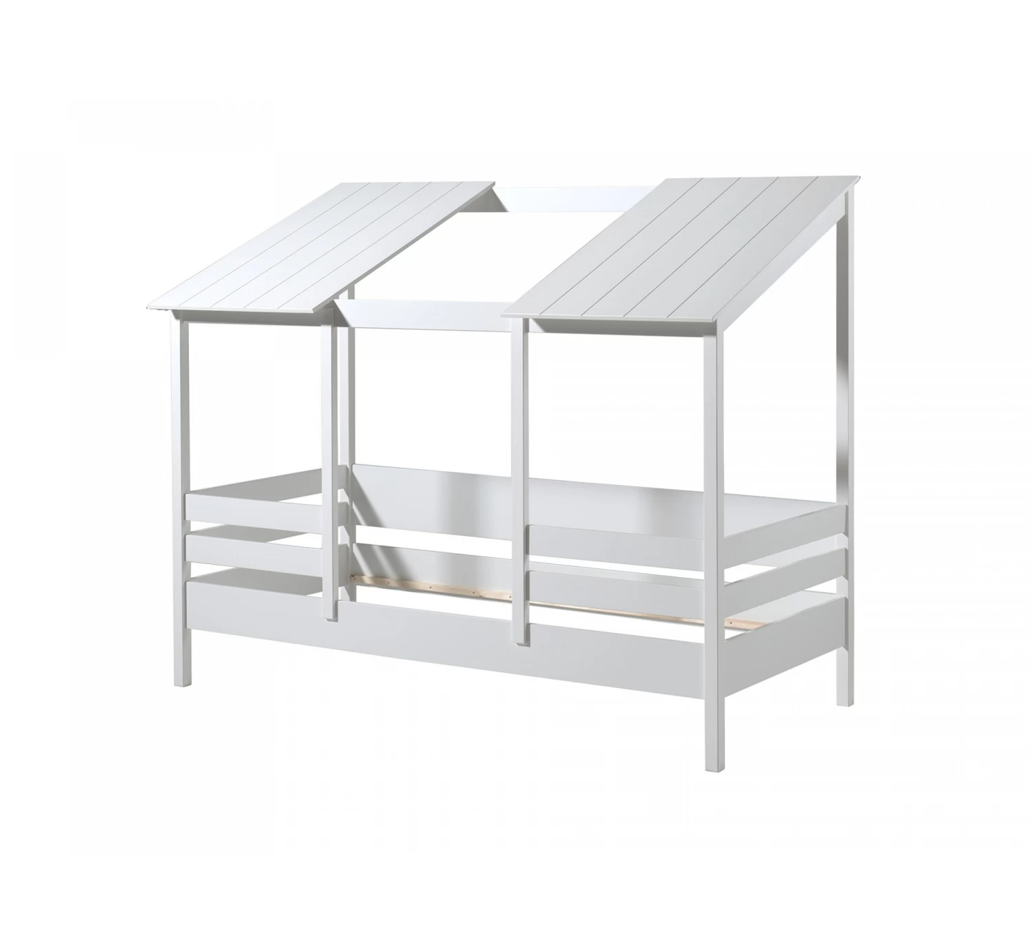 Huisbed Wit Dak 90x200 1 Huisbed Wit Dak 90x200